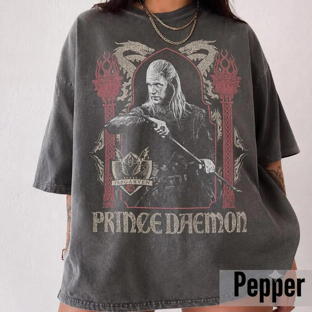 Daemon Targaryen T-Shirt - Unisex 90S Tshirt - S